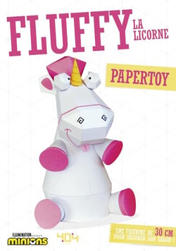 Moi, moche et méchant 3  - papertoy - fluffy la licorne