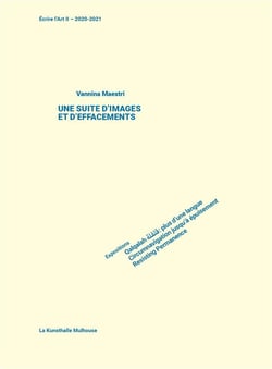 Écrire l'art t.2 : 2019-2020  une suite d'images et d'effacements