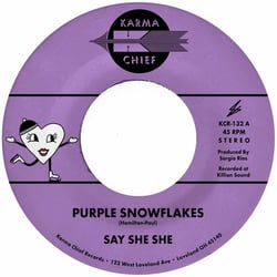 Purple Snowflakes + This Wintertime