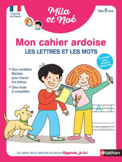 Mon cahier ardoise - Les lettres et les mots dès 5 ans