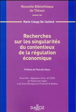 Recherches sur les singularités du contentieux - Volume 164