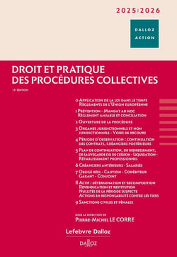 Droit et pratique des procédures collectives (édition 2025/2026)