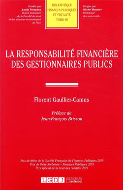 La responsabilité financière des gestionnaires publics