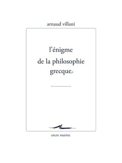 L'énigme de la philosophie grecque