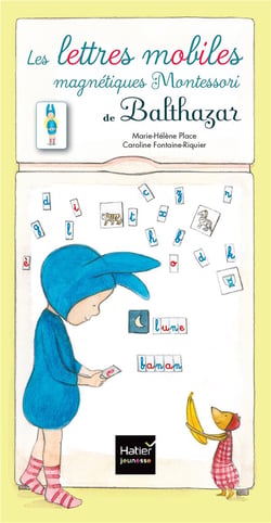Coffret les lettres mobiles magnétiques Montessori de Balthazar