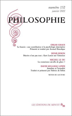 Revue Philosophie n.152 : Janvier 2022
