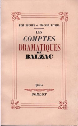 Les comptes dramatiques de balzac