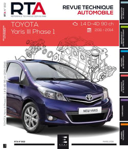 Revue technique automobile : Toyota Yaris III 2011-03 > 1-4D4D 90 ch