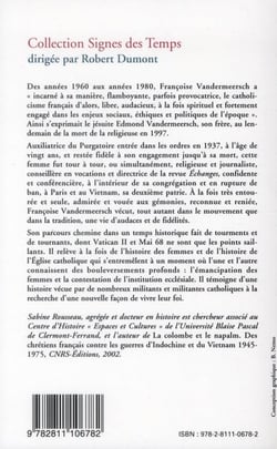 Françoise Vandermeersch - l'émancipation d'un religieuse