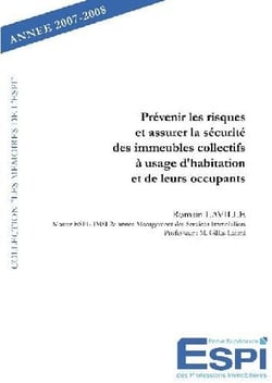 Prévenir les risques et assurer la sécurité des immeubles collectifs à usage d'habitation et de leurs occupants