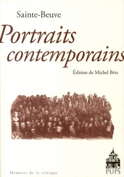 Portraits contemporains, de Sainte Beuve