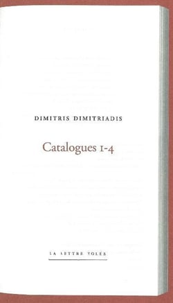 Catalogues I-4