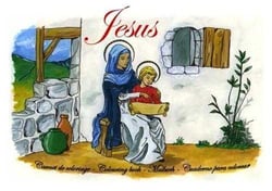 Carnet de coloriage - vie de jésus