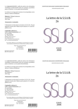 Lettre de la S.S.U.B. 26