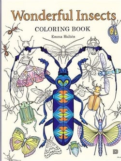 Wonderful insects coloring book