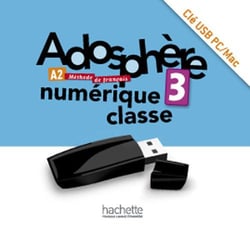 Adosphere 3 - manuel numerique interactif pour l'enseignant (cle usb)