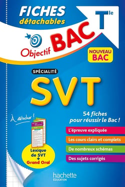 Objectif bac : spécialité SVT - terminale - fiches détachables