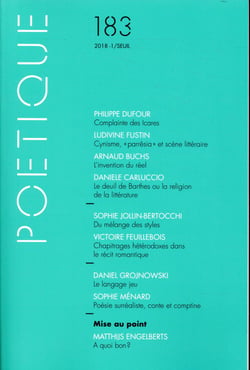 Revue poétique n.183