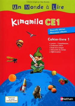 Un Monde à Lire - Kimamila CE1 - série rouge - cahier livre 1