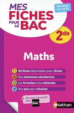 MES FICHES ABC DU BAC : mathématiques - 2de (édition 2020)