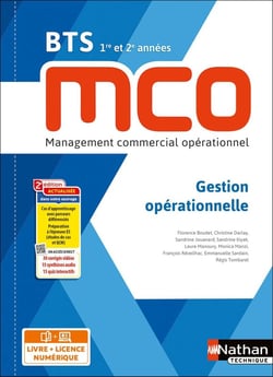 Gestion opérationnelle - BTS MCO - 1re et 2e années - livre + licence élève (édition 2023)