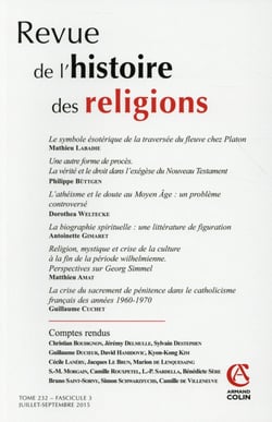 Revue de l'histoire des religions - Tome 232 (3/2015) Varia