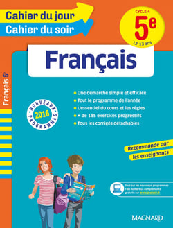 Cahier du Jour/Cahier du Soir - Français 5e