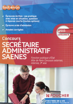 Secrétaire administratif - saenes - catégorie b - fonction publique d'etat - ville de paris - concours 2015