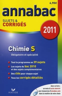 Annabac sujets & corrigés Tome 11 : chimie - terminale S