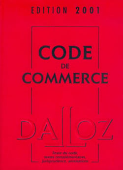 CODE DE COMMERCE 2001