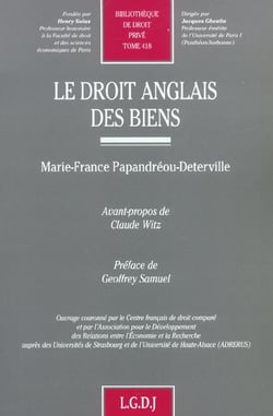 Le droit anglais des biens