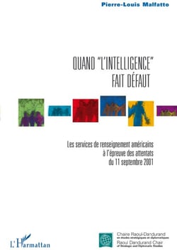 Quand "l'intelligence" fait défaut - les services de renseignement américains à l'épreuve des attentats du 11 Septembre 2001