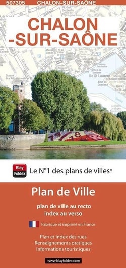 Châlon-sur-Saône : plan de ville (édition 2024)