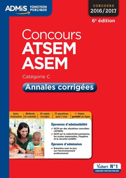 Concours atsem et asem catégorie c - annales corrigées (concours 2016/2017)