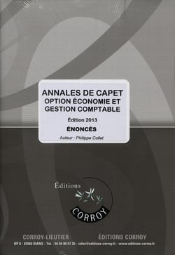 Annales de CAPET - option économie et gestion comptable - énoncé (édition 2013)