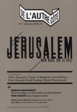 DE L'AUTRE COTE n.6 : mémoire de Jérusalem