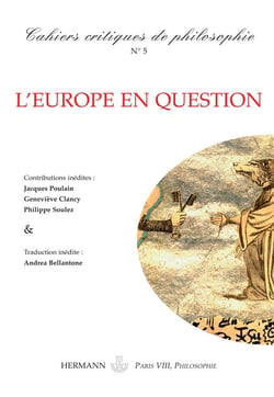 Cahiers critiques de poésie n.5 : l'Europe en question