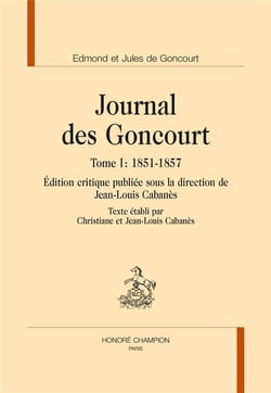 Journal des Goncourt t.1 - 1851-1857