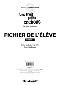 Les trois petits cochons - lecture - niveau 1 - fichier de l'élève
