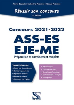 Réussir son concours ASS, EJE, ES, ME (édition 2021/2022)