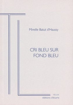Cri bleu sur fond bleu