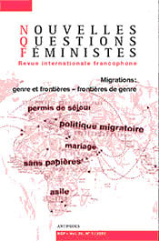 REVUE NOUVELLES QUESTIONS FEMINISTES n.26/1 : migrations - genre et frontières, frontières de  genre