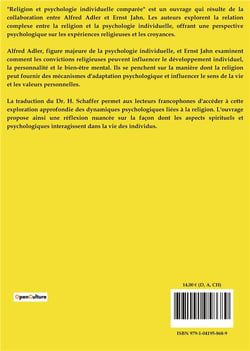Religion et psychologie individuelle comparée