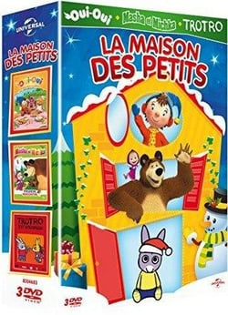 Maison des petits - Coffret : Masha et Michka - Première rencontre + Oui-Oui - Le pique-nique en musique + Trotro est amoureux