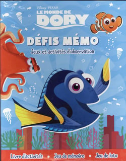 Le Monde de Dory : défis mémo - jeux et activités d'observation - coffret