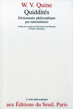 Quiddités - dictionnaire philosophique par intermittence