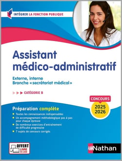 Concours Assistant médico-administratif - Catégorie B (édition 2025/2026)