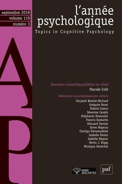 Revue L'année psychologique n.3