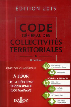 Code général des collectivités territoriales (édition 2015)