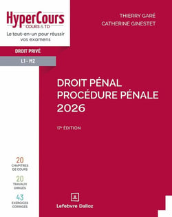 Droit pénal : Procédure pénale (édition 2026)